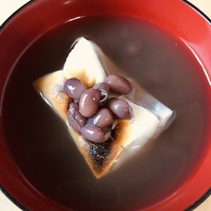 おしるこ缶でぜんざい